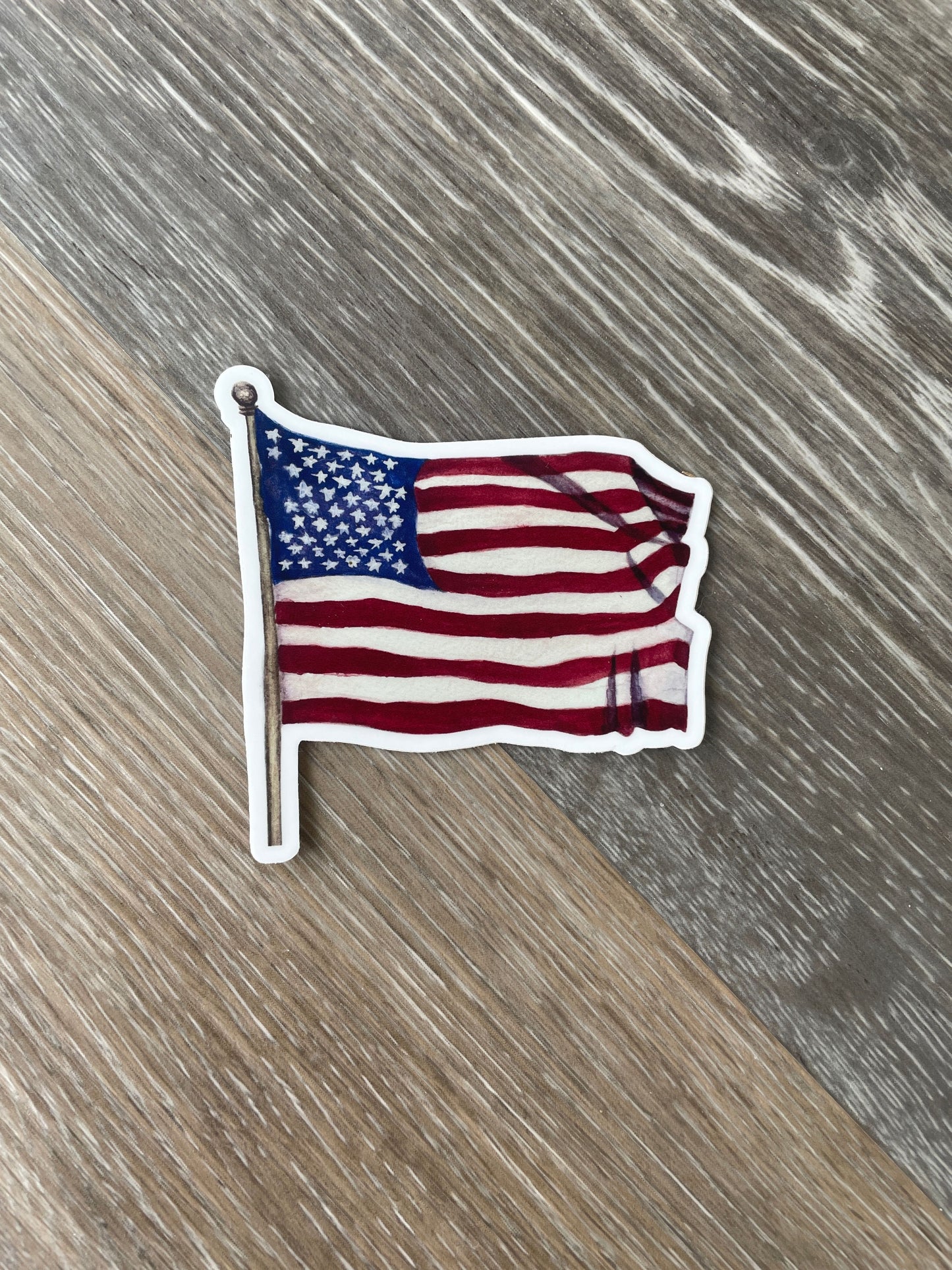 American Flag Sticker