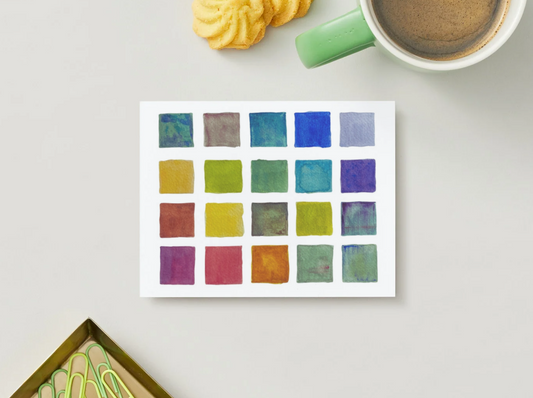 Color Swatch Postcard